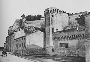 Rampart Prints: Avignon. - The Rocks and Doms and the Ramparts, c1925