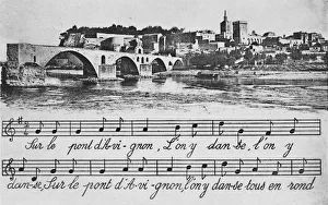 Vaucluse Prints: Avignon. - St-Benezet Bridge, c1925