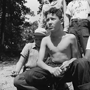 Knife Gallery: 'Aw nuts', Camp Nathan Hale, Southfields, New York, 1943. Creator: Gordon Parks