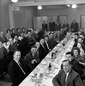 Chemical Industry Prints: Awards ceremony dinner for ICI employees, Doncaster, South Yorkshire, 1962. Artist