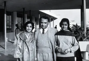 South Asian Prints: A Awau, K Awau and daughter, c1950s. Creator: Unknown