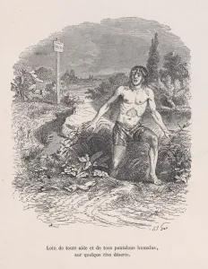 Away from all help and without pants, on some deserted shore from the Little Miseries of