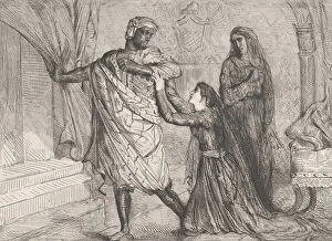 Accusation Gallery: Away!: plate 7 from Othello (Act 3, Scene 4), etched 1844, reprinted 1900