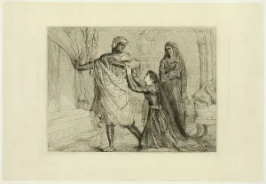 Théodore Chassériau Prints: Away!, plate seven from Othello, 1844. Creator: Theodore Chasseriau