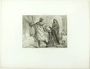 Théodore Chassériau Prints: Away!, plate seven from Othello, 1844. Creator: Theodore Chasseriau