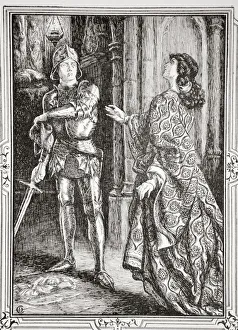 Dora Curtis Gallery: Put away from you that sword, 1905. Artist: Dora Curtis