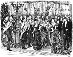 Etiquette Prints: Awkward Incident in Fashionable Life, 1876 (1891). Artist: Swain