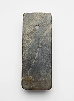 Jade Nephrite Prints: Axe (fu ?), Shang dynasty, ca. 1600-1050 BCE. Creator: Unknown