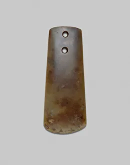 Jadejade Prints: Axe, Neolithic period, probably Songze culture, c. 4000-3000 B. C. Creator: Unknown