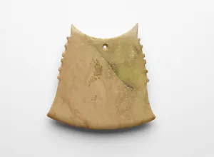 Ceremonial Object Prints: Axe (yue ?), probably reworked from a collared disk, Late Shang dynasty, ca. 1300-ca