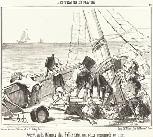 Passenger Prints: Ayant eu la facheuse idee d'aller faire une petite promenade en mer, 1852