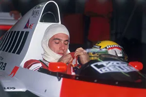 Pensive Prints: Ayrton Senna in his McLaren-Honda, British Grand Prix, Silverstone, Northamptonshire, 1989