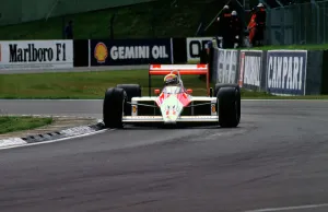 Mclaren Prints: Ayrton Senna in the McLaren MP4-4 1988 British Grand Prix Silverstone