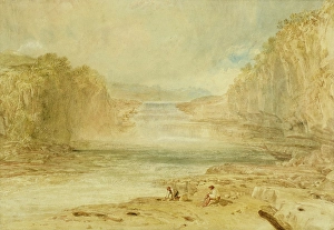 Aysgarth Force, Richmondshire, 1817. Creator: JMW Turner