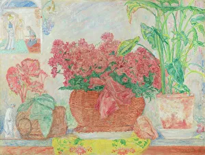 Plant Pot Prints: Azaleas, 1920-1930. Creator: James Ensor