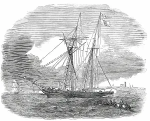 Oranges Prints: The Azorian, Orange Schooner, 1850