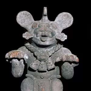 Mexico Collection: Aztec statuette of a bat-god