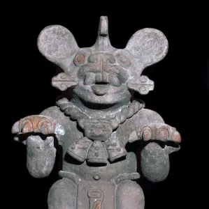 Mexico Collection: Aztec statuette of a bat-god
