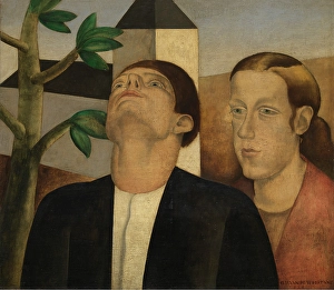 Looking Up Prints: Azure, 1928. Creator: Gustave van de Woestijne