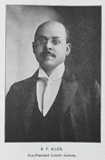 Academic Prints: B. F. Allen; Vice-President Lincoln Institute, 1902. Creator: Unknown