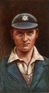 Batsman Collection: B. Lilley (Notts), 1928. Creator: Unknown