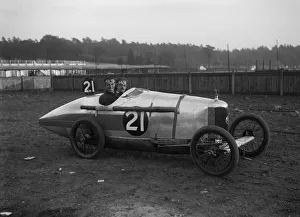 BA Davey in his AC at the JCC 200 Mile Race, Brooklands, Surrey, 1921. Artist: Bill Brunell