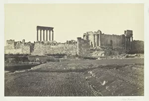 Heliopolis Gallery: Baalbec, from the South, 1857. Creator: Francis Frith