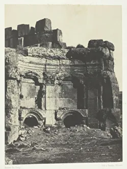 Unesco Prints: Baalbeck (Heliopolis), Hemicycle De L Enciente Des Temples Du Soleil Et De
