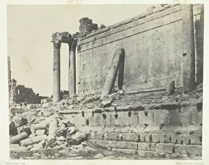 Debris Gallery: Baalbeck (Héliopolis), Temple De Jupiter, Façade Orientale;Syrie, 1849 / 51