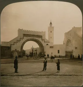 Stereogram Prints: Bab el-Hathera, Tunis, Tunis, 1901