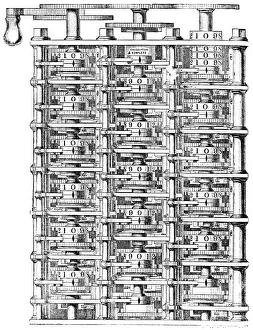 Babbage Prints: Babbages difference machine, 1864. Artist: Charles Babbage
