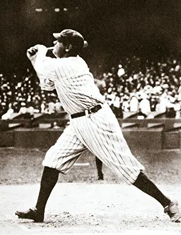 Babe Prints: Babe Ruth, American baseball player, c1914-c1935