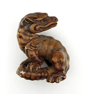 Distraction Prints: Baby Dragon, early 19th century. Creator: Kano Tomokazu