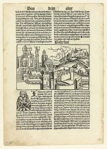 Babylonia Prints: Babylon from Schedel Weltchronik (Schedel's World History)