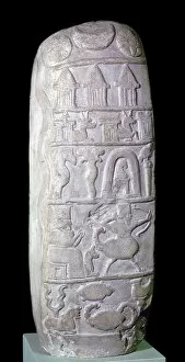 Babylonia Collection: Babylonian boundary-stone (kudurru) of the time of King Nebuchadnezzar I of Babylon, c1125-1104 BC