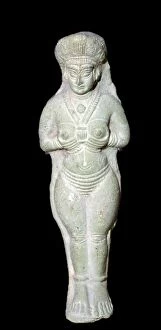 Canaanite Gallery: Babylonian terracotta statuette of Astarte