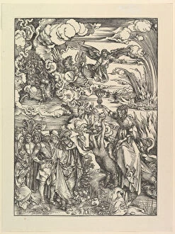 A Durer Gallery: The Babylonian Whore, from The Apocalypse. Facsimile.n.d. Creator: Albrecht Durer
