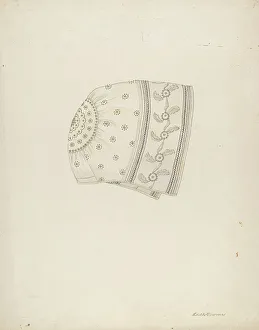Towner Edith Prints: Baby's Bonnet, c. 1937. Creator: Edith Towner