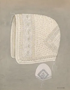Bellis Perennis Gallery: Babys Cap, c. 1937. Creator: Margaret Concha