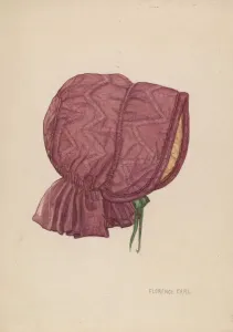 Millinery Prints: Babys Hood, c. 1937. Creator: Florence Earl