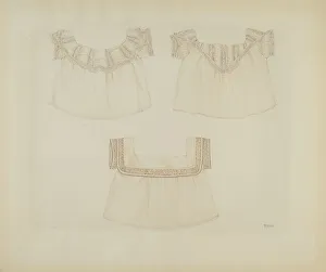 Babywear Prints: Baby's Under-waists, c. 1937. Creator: Arelia Arbo