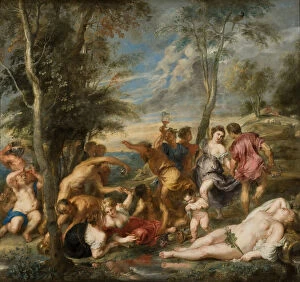 The Bacchanal of the Andrians. Artist: Rubens, Pieter Paul (1577-1640)