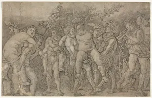 Bacchanal with Silenus. Creator: Andrea Mantegna (Italian, 1431-1506)