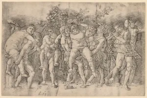 1431 1506 Prints: Bacchanal with Silenus. Creator: Andrea Mantegna (Italian, 1431-1506)