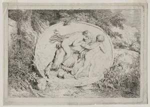 1732 1806 Prints: Bacchanales: Nymph Astride a Satyr, 1763