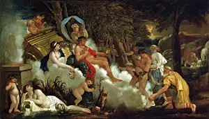 Floating Prints: Bacchanalia, 1650. Creator: Sebastien Bourdon