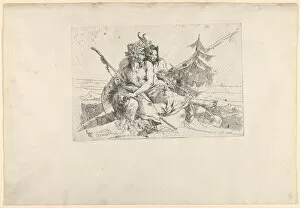 Magic Collection: Bacchant, Satyr, and Fauness, from the Scherzi, ca. 1740