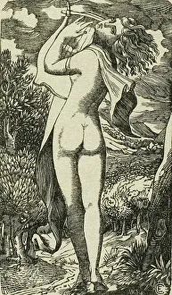 Woodcut On Paper Prints: The Bacchante, n.d. Creator: Edward Calvert