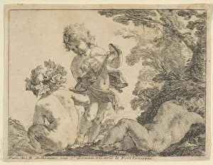 Bacchic Prints: Bacchic Putti, 17th century. 17th century. Creator: Anon