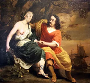 Ferdinand Boll Prints: Bacchus and Ariadne, 1664. Artist: Ferdinand Bol